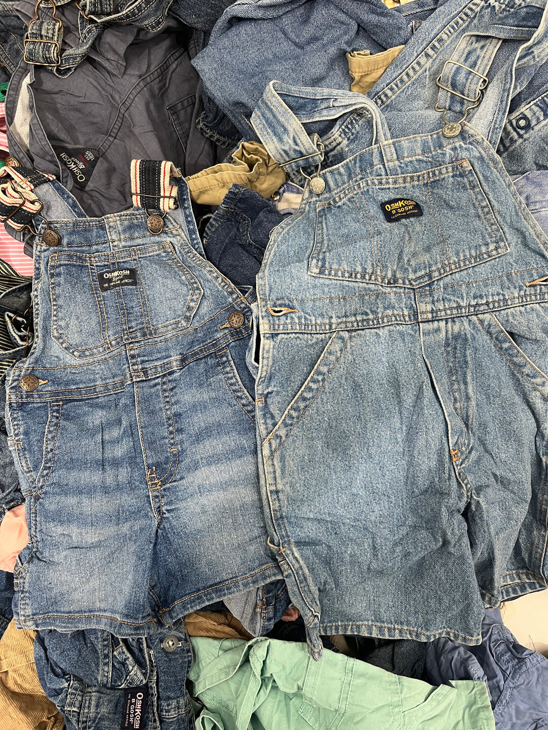 Vintage Osh 2024 Kosh Adult Jean Overall Shorts